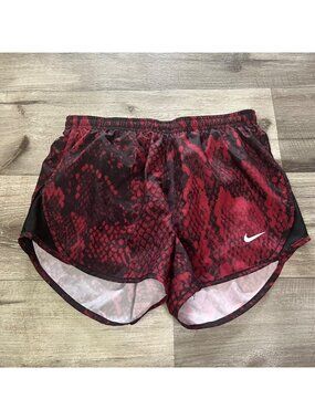 Nike Athletic Dri-Fit Loose Running Shorts Red Snake Women’s Size XS